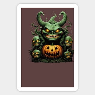 Gothic Halloween Ensemble Sticker